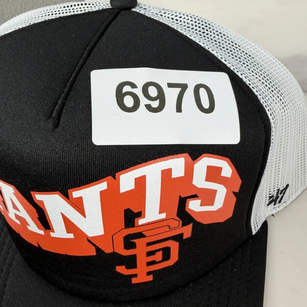 San Francisco Giants Hat Cap Snap Back Mens One Size Black White‎ 47 Baseball